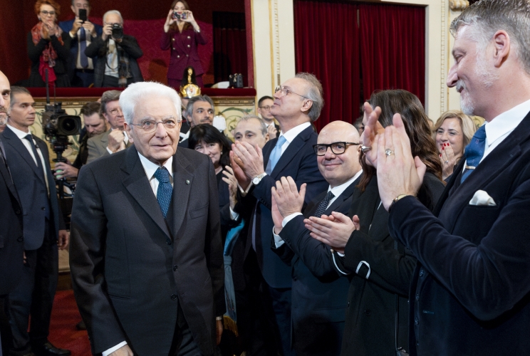 Agrigento - Il Presidente della Repubblica Sergio Mattarella alla cerimonia d’inaugurazione di Agrigento capitale italiana della cultura 2025