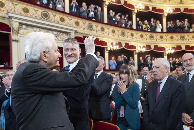 Agrigento - Il Presidente della Repubblica Sergio Mattarella alla cerimonia d’inaugurazione di Agrigento capitale italiana della cultura 2025