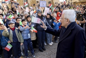 Agrigento - Il Presidente della Repubblica Sergio Mattarella al suo arrivo in città, in occasione della cerimonia d’inaugurazione di Agrigento capitale italiana della cultura 2025

