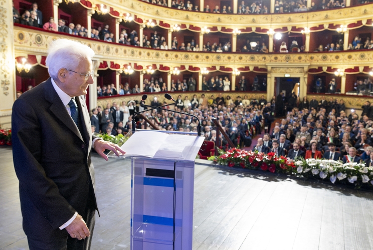 Agrigento - Il Presidente della Repubblica Sergio Mattarella in occasione della cerimonia d’inaugurazione di Agrigento capitale italiana della cultura 2025