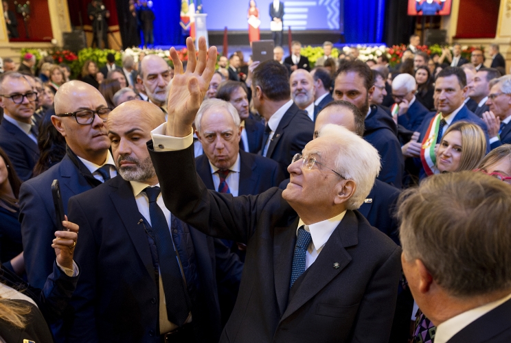 Agrigento - Il Presidente della Repubblica Sergio Mattarella in occasione della cerimonia d’inaugurazione di Agrigento capitale italiana della cultura 2025