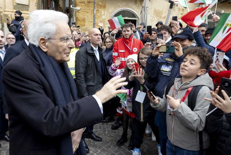 Agrigento - Il Presidente della Repubblica Sergio Mattarella in occasione della cerimonia d’inaugurazione di Agrigento capitale italiana della cultura 2025