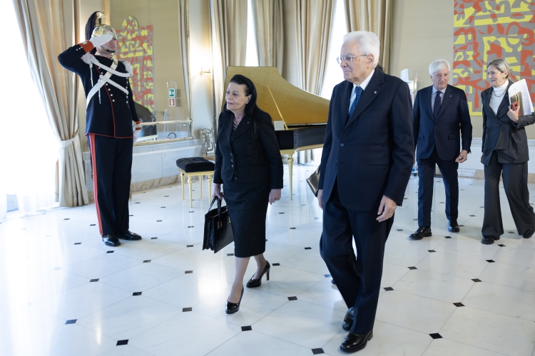 Il Presidente della Repubblica Sergio Mattarella con Myriam Spiteri Debono,Presidente della Repubblica di Malta, in visita ufficiale    
