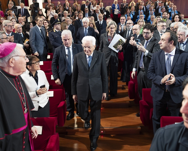 Il Presidente Mattarella in occasione della cerimonia di inaugurazione dell’anno accademico 2024/2025 dell’Università degli Studi di Messina e al conferimento del Dottorato honoris causa in Scienze delle Pubbliche Amministrazioni al Presidente della Repubblica