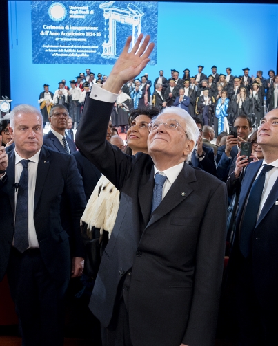 Il Presidente Mattarella in occasione dell'inaugurazione dell’anno accademico 2024/2025 dell’Università degli Studi di Messina e del conferimento del Dottorato honoris causa al Presidente della Repubblica 