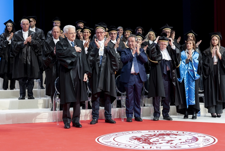 Il Presidente Mattarella in occasione dell'inaugurazione dell’anno accademico 2024/2025 dell’Università degli Studi di Messina e del conferimento del Dottorato honoris causa al Presidente della Repubblica 