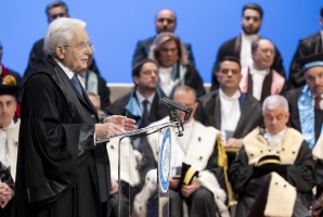 Il Presidente Mattarella in occasione dell'inaugurazione dell’anno accademico 2024/2025 dell’Università degli Studi di Messina e del conferimento del Dottorato honoris causa al Presidente della Repubblica 