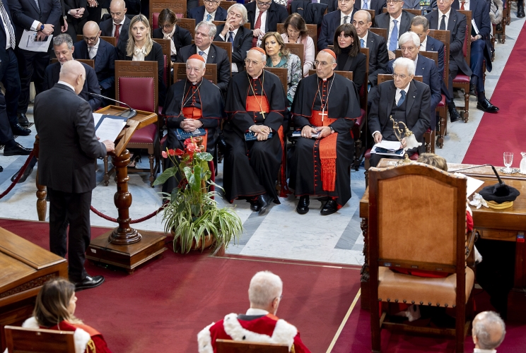 Il Presidente Sergio Mattarella nel corso dell’Assemblea generale della Corte Suprema di Cassazione per l’inaugurazione dell’anno giudiziario 2025 e per la relazione sull’amministrazione della giustizia nell’anno 2024