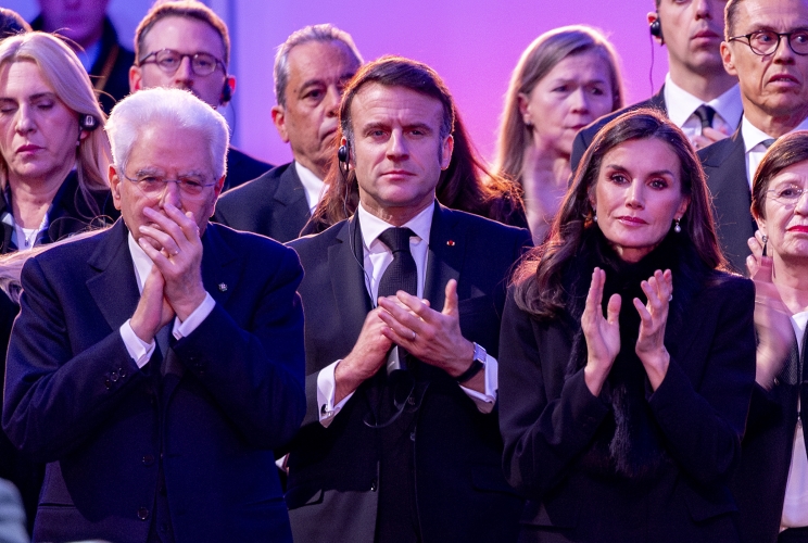 Il Presidente della Repubblica Sergio Mattarella in occasione della  commemorazione dell'80° anniversario della liberazione del Campo di Auschwitz-Birkenau