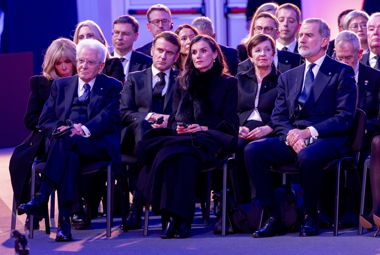 Il Presidente della Repubblica Sergio Mattarella in occasione della  commemorazione dell'80° anniversario della liberazione del Campo di Auschwitz-Birkenau