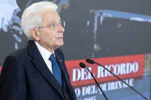 Il Presidente della Repubblica Sergio Mattarella in occasione della celebrazione del “Giorno del Ricordo”
