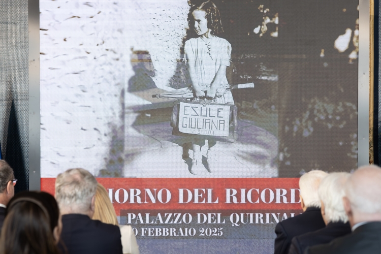 Il Presidente della Repubblica Sergio Mattarella in occasione della celebrazione del “Giorno del Ricordo”
