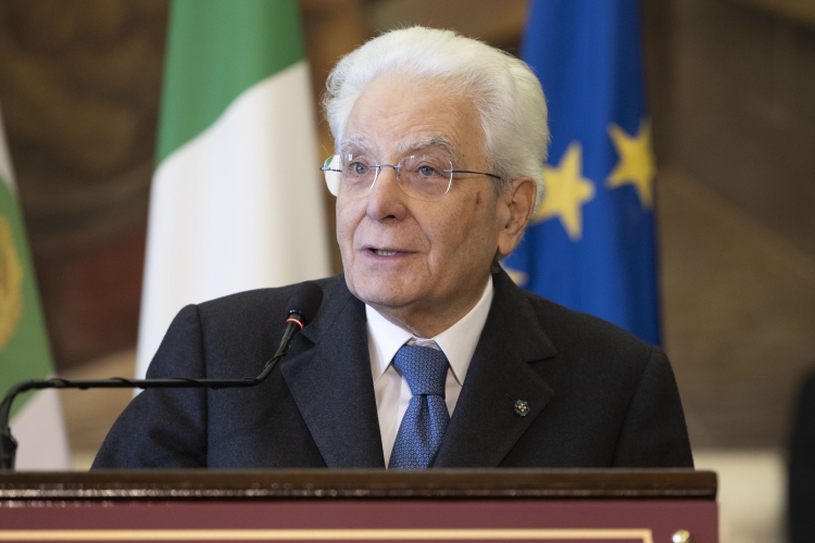 Il Presidente della Repubblica Sergio Mattarella all'inaugurazione dell’anno accademico dell’Università per Stranieri di Perugia, in occasione del centesimo anno dalla fondazione