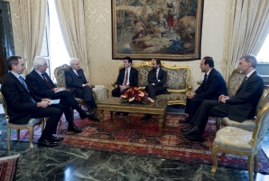 Il Presidente Sergio Mattarella con i Gruppi "Partito Democratico" 