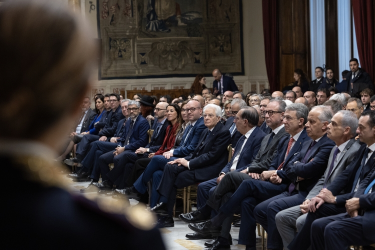 Il Presidente della Repubblica Sergio Mattarella in occasione della presentazione dei due libri della Polizia di Stato della collana “Fecero la scelta giusta”
