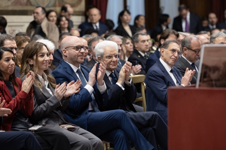 Il Presidente della Repubblica Sergio Mattarella in occasione della presentazione dei due libri della Polizia di Stato della collana “Fecero la scelta giusta”
