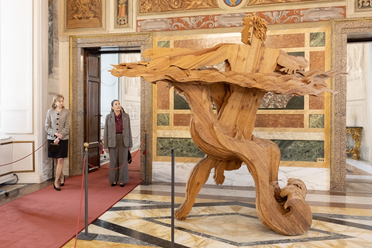 La Sig.ra Laura Mattarella e la Signora Michal Herzog
