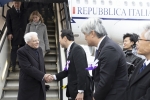 Arrivo del Presidente Mattarella all’aeroporto di Tokyo 