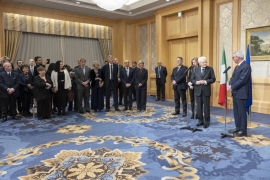 Il Presidente della Repubblica Sergio Mattarella incontra una rappresentanza della collettività italiana a Tokyo
