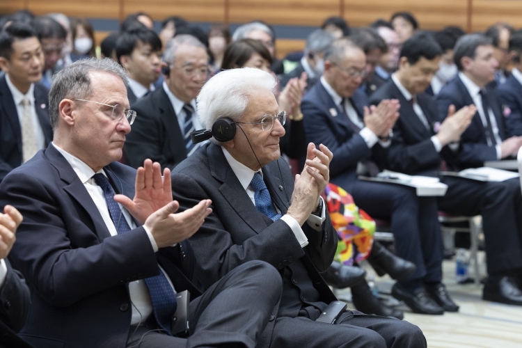 Il Presidente Mattarella incontra vertici del Keidanren ed esponenti dell’imprenditoria giapponese e italiana