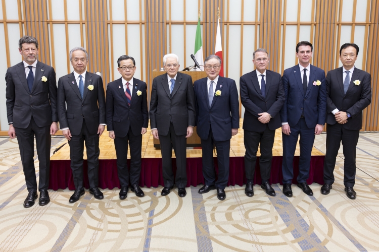 Il Presidente della Repubblica Sergio Mattarella incontra vertici del Keidanren ed esponenti dell’imprenditoria giapponese e italiana