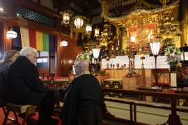 Il Presidente della Repubblica Sergio Mattarella visita il Tempio buddista Senso-ji