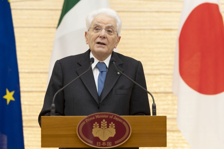 Il Presidente della Repubblica Sergio Mattarella con il Primo Ministro del Giappone, Shigeru Ishiba
