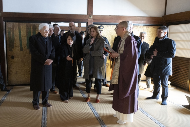 Il Presidente della Repubblica Sergio Mattarella visita il Tempio Nanzen-ji
