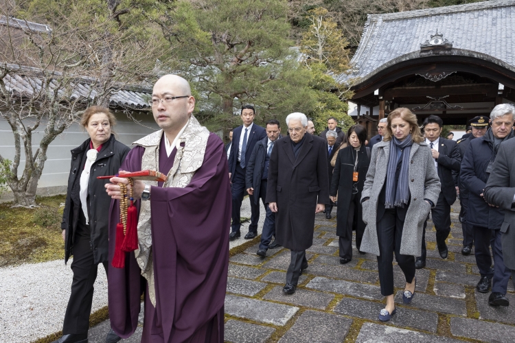 Il Presidente della Repubblica Sergio Mattarella visita il Tempio Nanzen-ji
