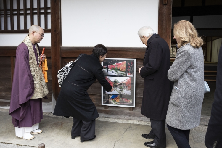 Il Presidente della Repubblica Sergio Mattarella visita il Tempio Nanzen-ji
