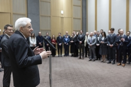 Mattarella incontra una rappresentanza della collettività italiana a Kyoto