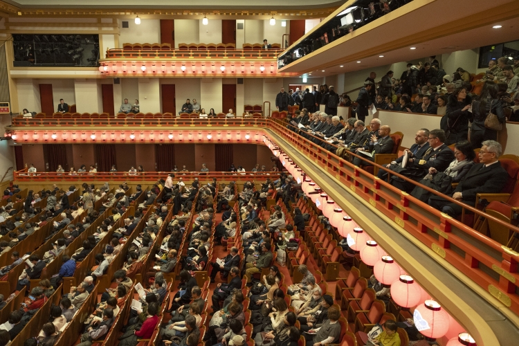  Il Presidente della Repubblica Sergio Mattarella al Teatro di Kabuki Minami-za
