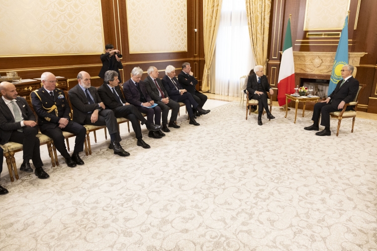 Il Presidente della Repubblica Sergio Mattarella incontra il Presidente della Repubblica del Kazakhstan, Kassym-Jomart Tokayev.