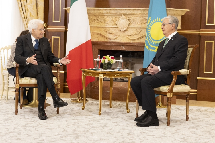 Il Presidente della Repubblica Sergio Mattarella incontra il Presidente della Repubblica del Kazakhstan, Kassym-Jomart Tokayev.