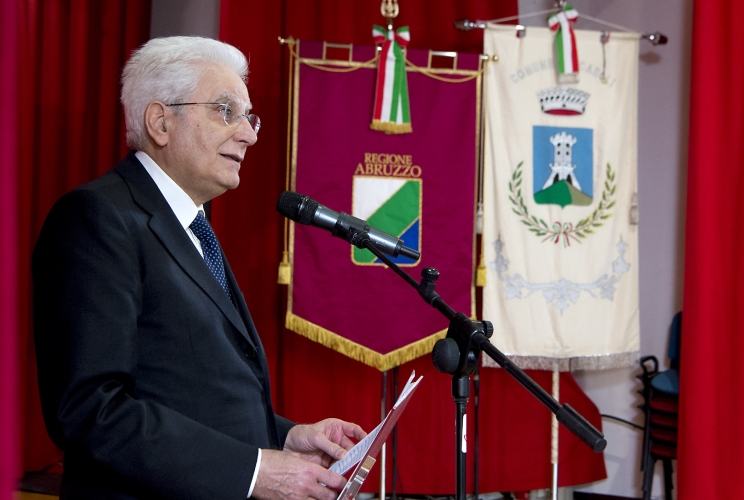 Il Presidente Sergio Mattarella al Teatro Comunale