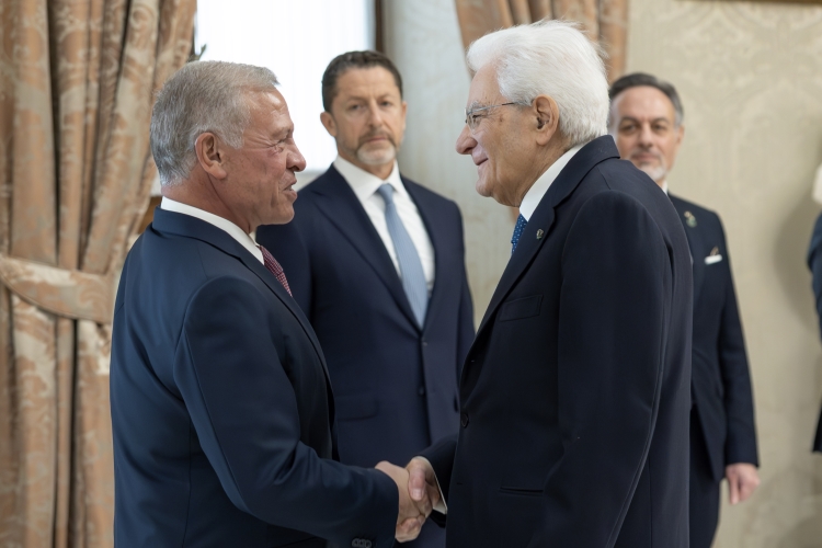 Il Presidente della Repubblica Sergio Mattarella incontra S.M. Abdullah II, Re di Giordania 
