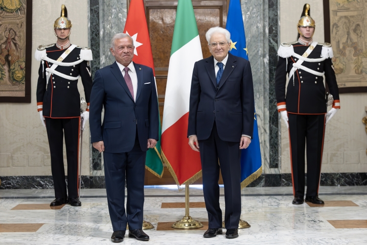Il Presidente della Repubblica Sergio Mattarella incontra S.M. Abdullah II, Re di Giordania 
