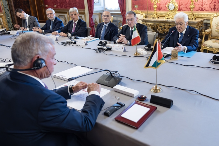 Il Presidente della Repubblica Sergio Mattarella incontra S.M. Abdullah II, Re di Giordania 
