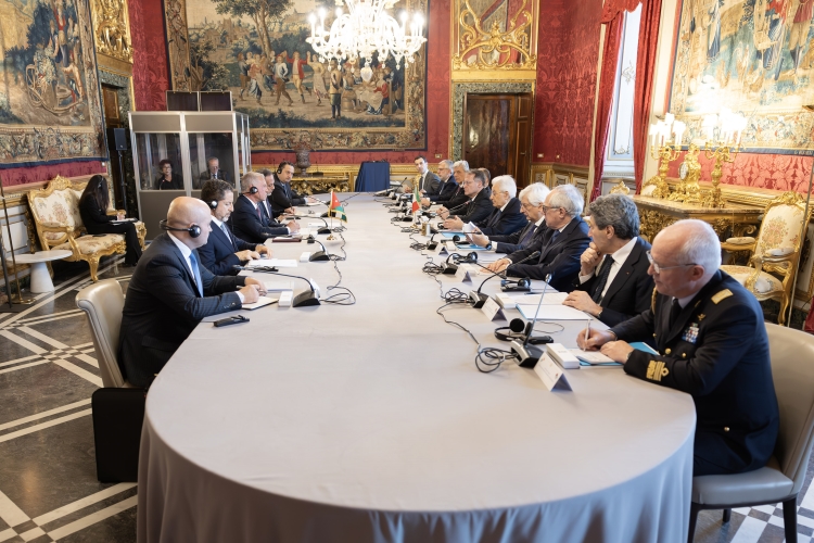 Il Presidente della Repubblica Sergio Mattarella incontra S.M. Abdullah II, Re di Giordania 
