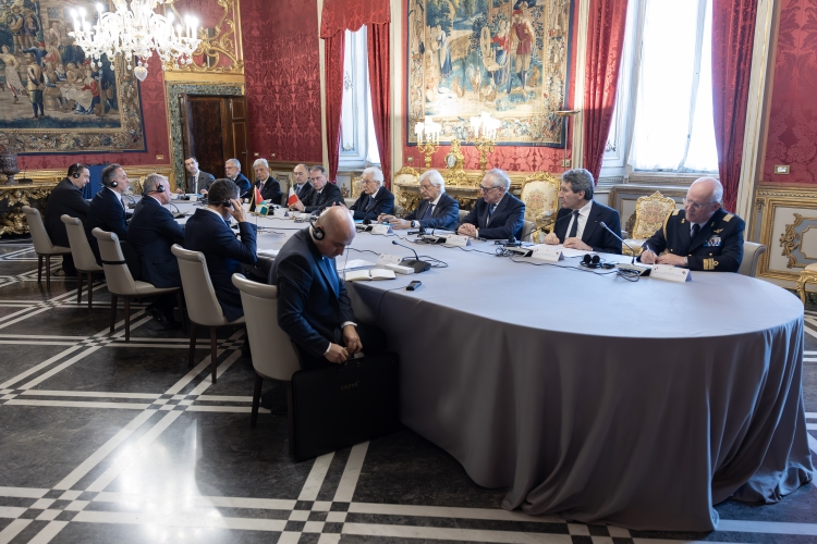 Il Presidente della Repubblica Sergio Mattarella incontra S.M. Abdullah II, Re di Giordania 

