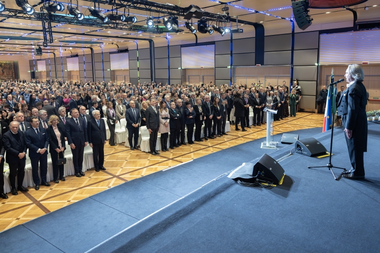 Il Presidente della Repubblica Sergio Mattarella in occasione del 44° Forum dell’Olio e del Vino organizzato dalla Fondazione Italiana Sommelier dell’olio e del vino
