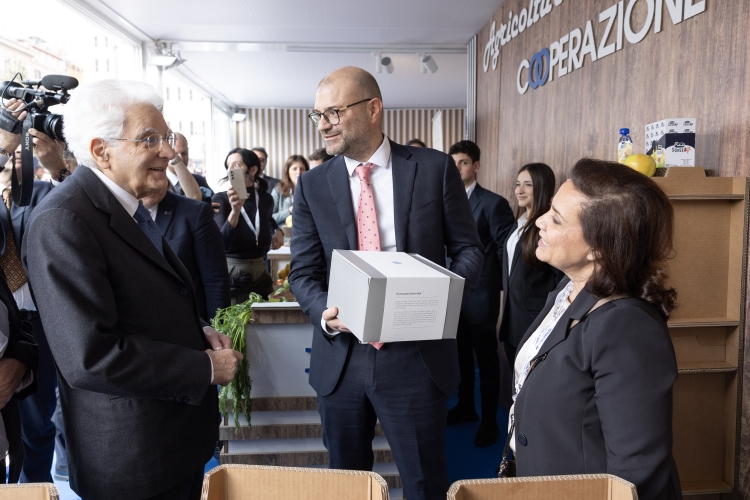 Il Presidente della Repubblica Sergio Mattarella in occasione della cerimonia di inaugurazione del Villaggio “Agricoltura è” nell’anniversario della firma dei Trattati di Roma 
