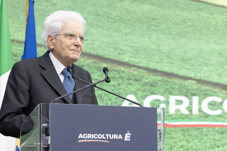 Il Presidente della Repubblica Sergio Mattarella in occasione della cerimonia di inaugurazione del Villaggio “Agricoltura è” nell’anniversario della firma dei Trattati di Roma 
