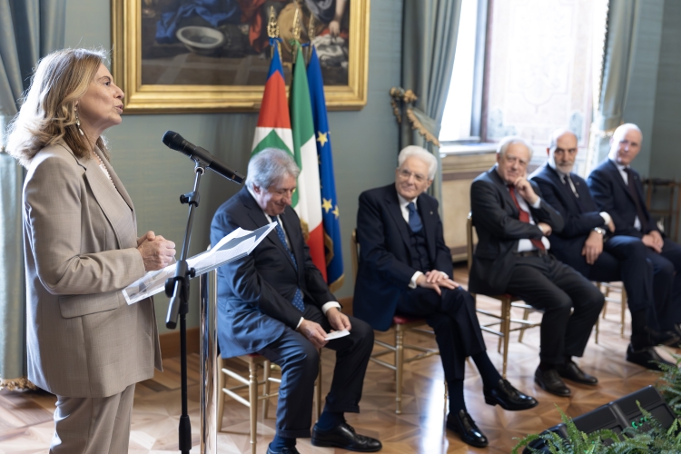 Il Presidente della Repubblica Sergio Mattarella incontra il Presidente dell’Associazione Italiana Editori, unitamente ad una delegazione  
