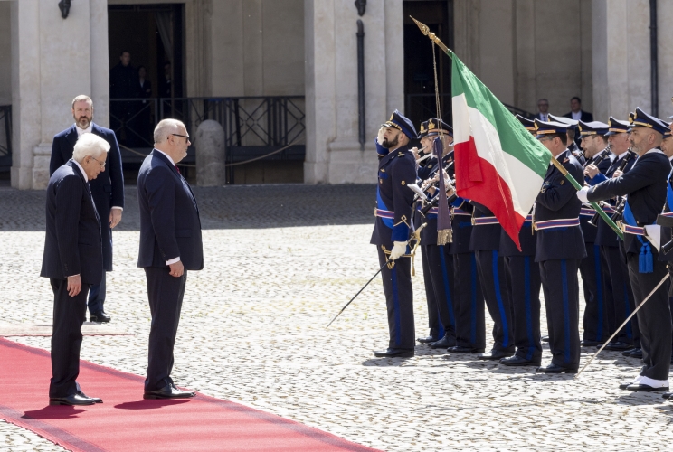Il Presidente Sergio Mattarella con Alar Karis, Presidente della Repubblica di Estonia