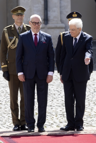 Il Presidente Sergio Mattarella con Alar Karis, Presidente della Repubblica di Estonia