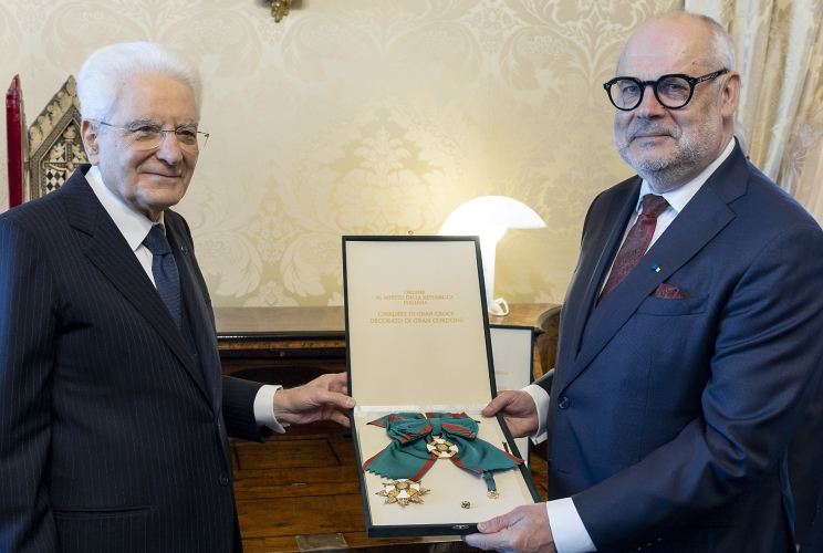 Il Presidente Sergio Mattarella con Alar Karis, Presidente della Repubblica di Estonia