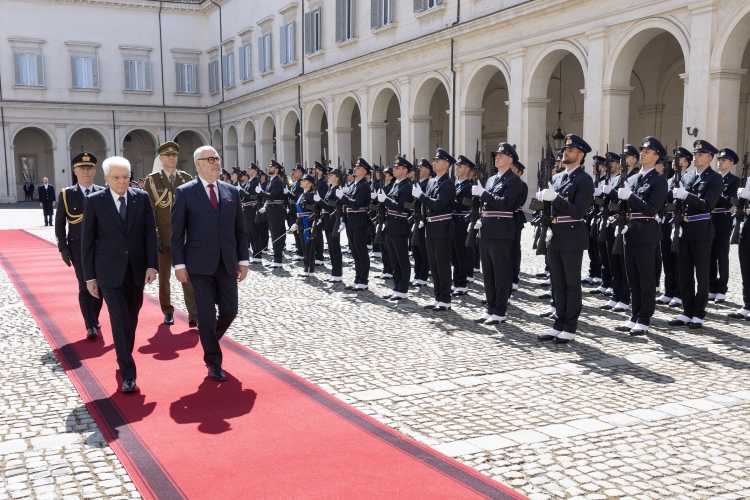Il Presidente Sergio Mattarella con Alar Karis, Presidente della Repubblica di Estonia, in visita Ufficiale
