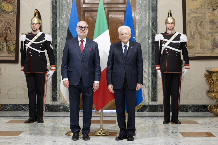 Il Presidente Sergio Mattarella con Alar Karis, Presidente della Repubblica di Estonia, in visita Ufficiale
