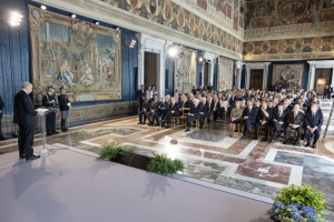 L'intervento del Ministro della Salute, Orazio Schillaci in occasione della cerimonia di consegna delle medaglie al "Merito della Sanità Pubblica" e ai "Benemeriti della Salute Pubblica"
